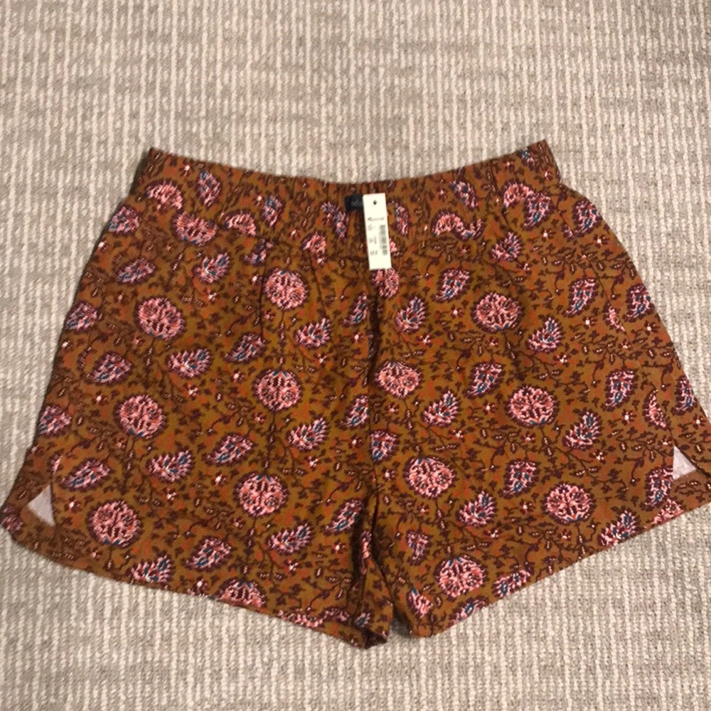 NWT Madewell block print shorts